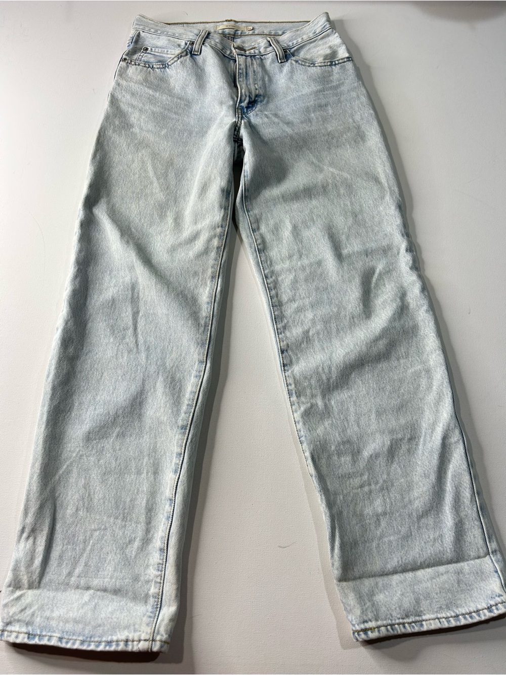 Levi's Light Wash Boyfriend Jeans - Pale Blue